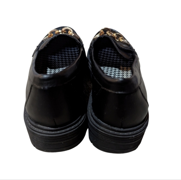 Y2K Chunky Seychelles Lugsole Loafers Chain Size 6.5 Black Grunge - Picture 7 of 7